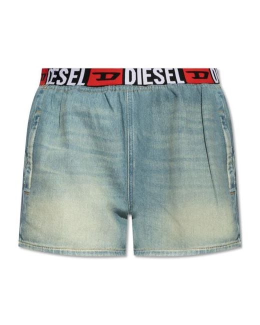 DIESEL Blue De-Skep-S Denim Shorts