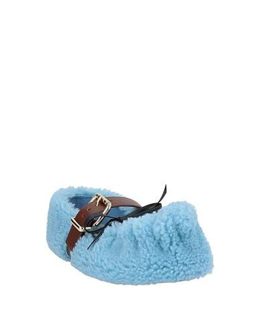 Marni Blue Multicolour Ballet Flats