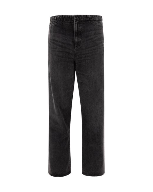 Maison Mihara Yasuhiro Black Easy Waist Wide-Leg Jeans for men