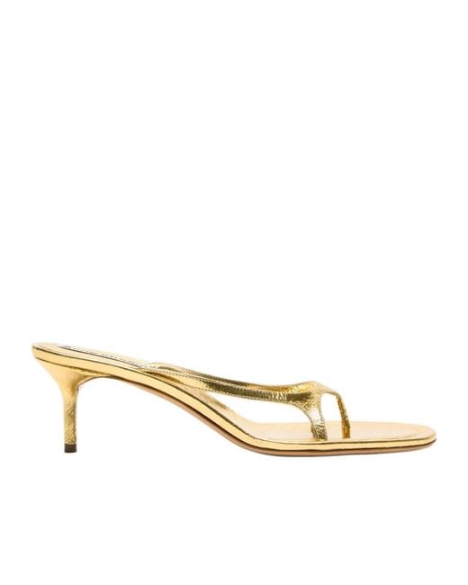 Acne Metallic Leather Sandals