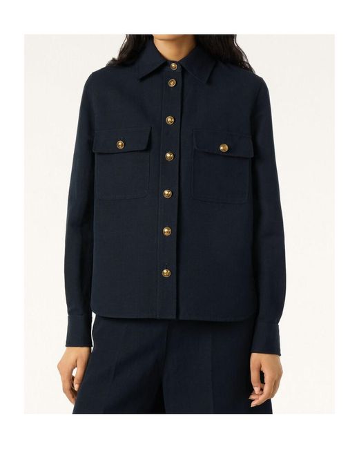 Loro Piana Blue Kaylan Shirt Jacket