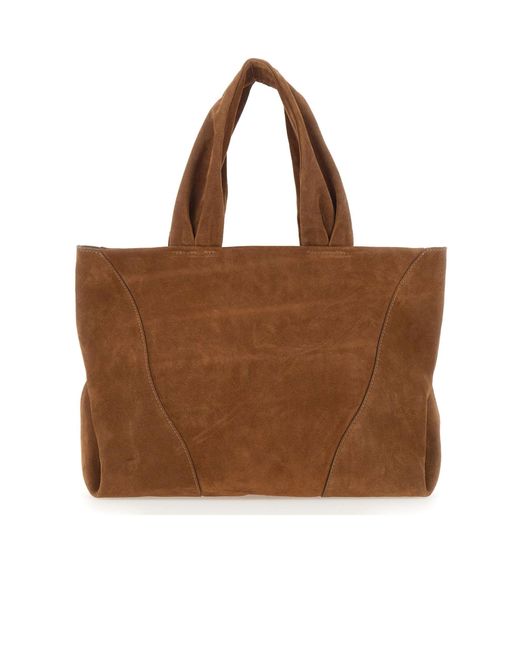 Gianni Chiarini Brown Suria Suede Shoulder Bag