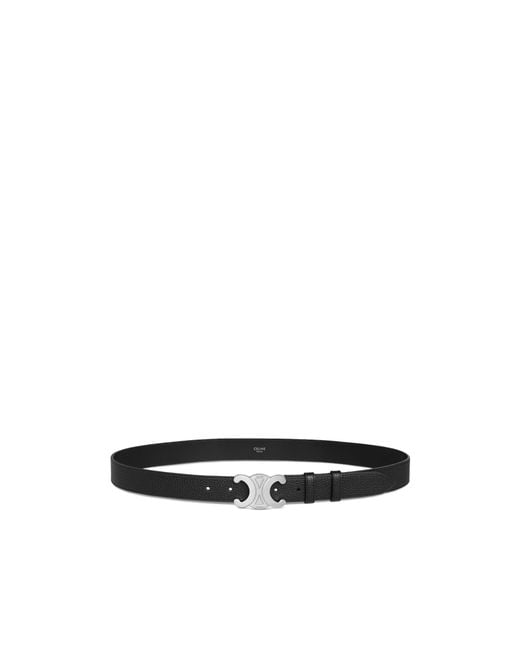 Céline White Triomphe Belt 30Mm for men