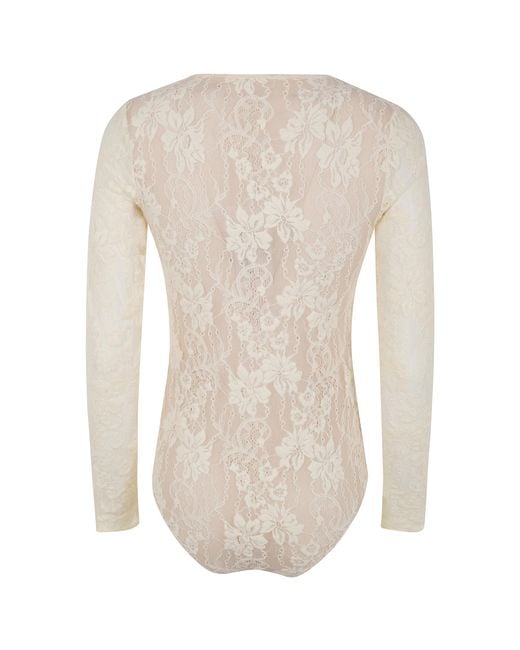 Zimmermann White Lace Bodysuit