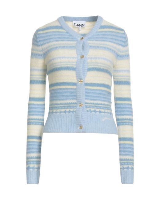 Ganni Blue Cardigans