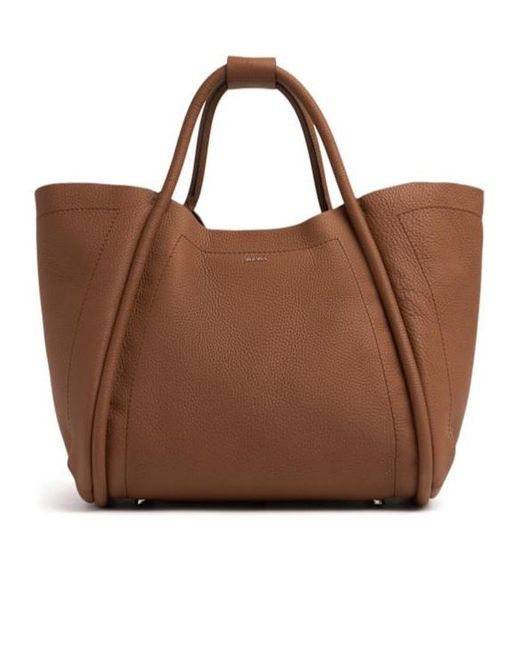 Max Mara Brown Medium Marin Shoulder Bag With Handle