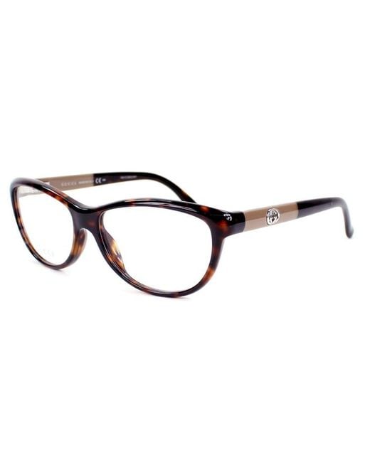 Gucci White Logo Details Flat Mirror