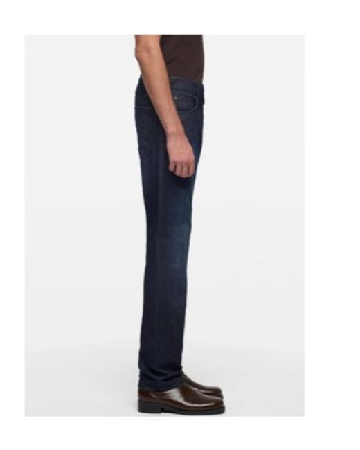 7 For All Mankind Blue The Straight Jeans for men