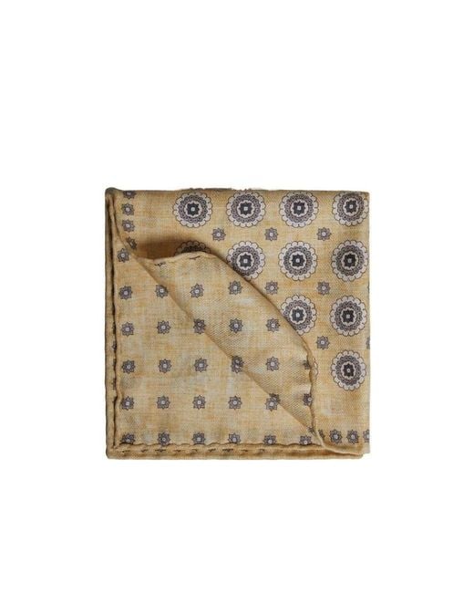 Brunello Cucinelli Metallic Square Printed Square Square Towel for men