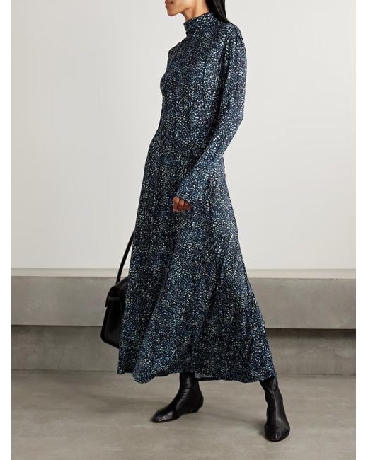 Proenza Schouler Blue Mabel Ruffle Dress