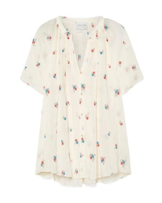 Forte_forte White Floral Buttoned Shirt