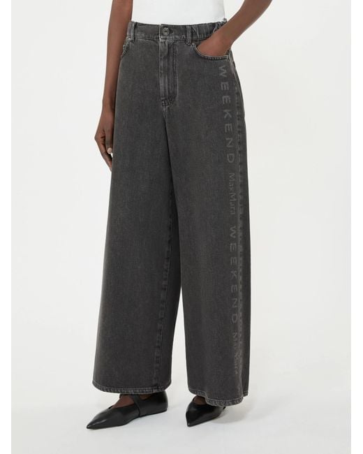 Weekend by Maxmara Gray Wkdvortice Wide Leg Jeans
