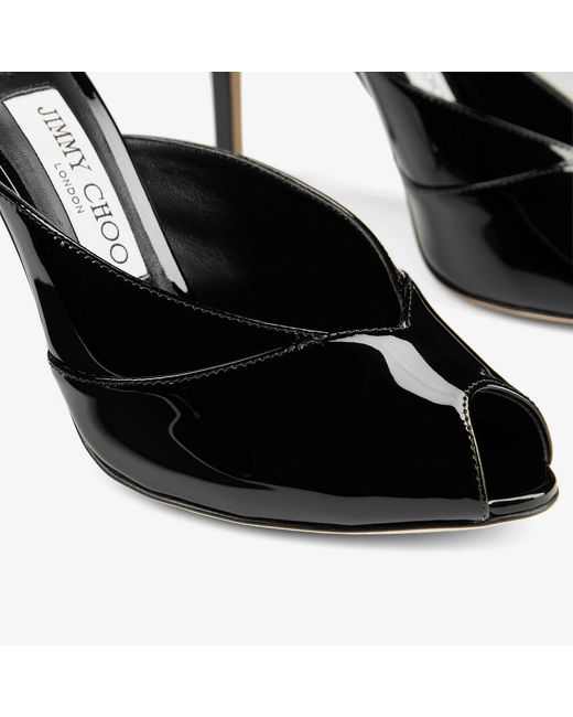 Jimmy Choo Black Brigitte Mules