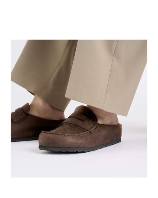 Birkenstock Brown Naples Wrapped Sandals for men