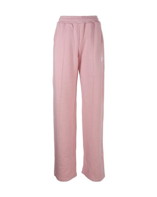 Golden Goose Deluxe Brand Pink Star Embellished Straight Leg Pants