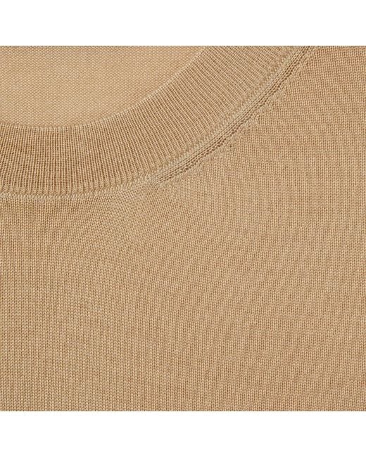 Gucci Natural Logo Intarsia Knit Top