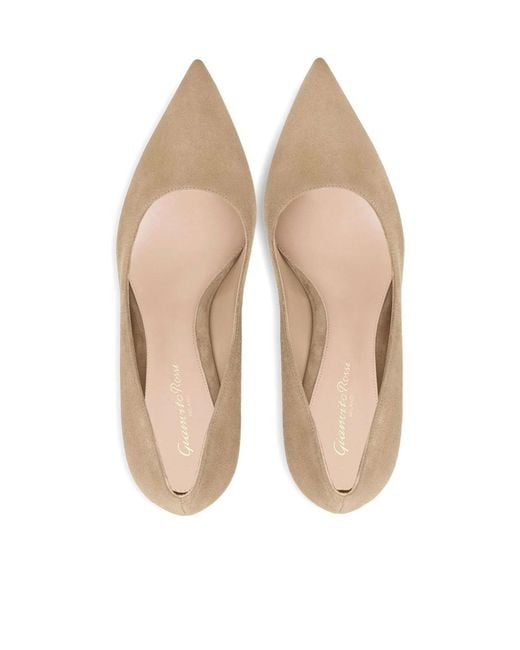 Gianvito Rossi Natural Pointed-Toe High Heels