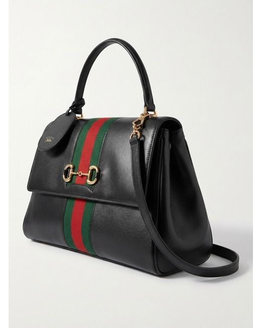 Gucci Black Paparazzo Medium Top Handle Bag