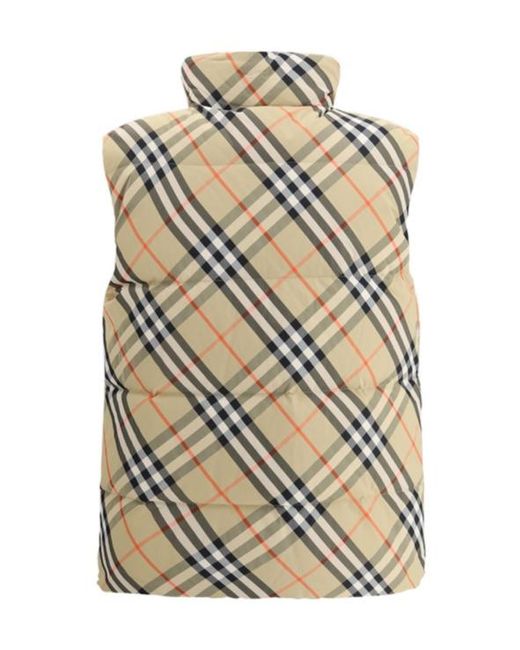 Burberry Blue Checked Gilet