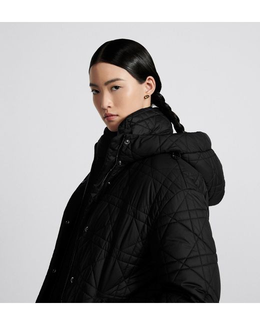 Dior Black Alps Macrocannage Hooded Down Jacket