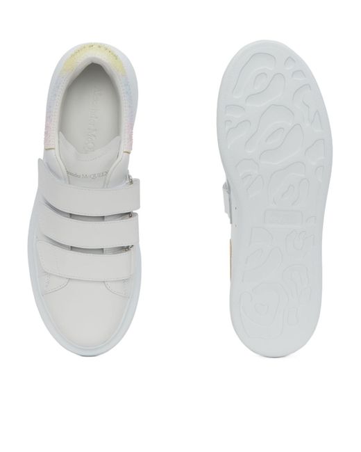 McQueen White Wide-Leg Sneakers