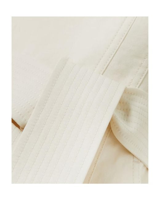 A.L.C. White Elsie Strapless Belted Linen-Blend Jumpsuit