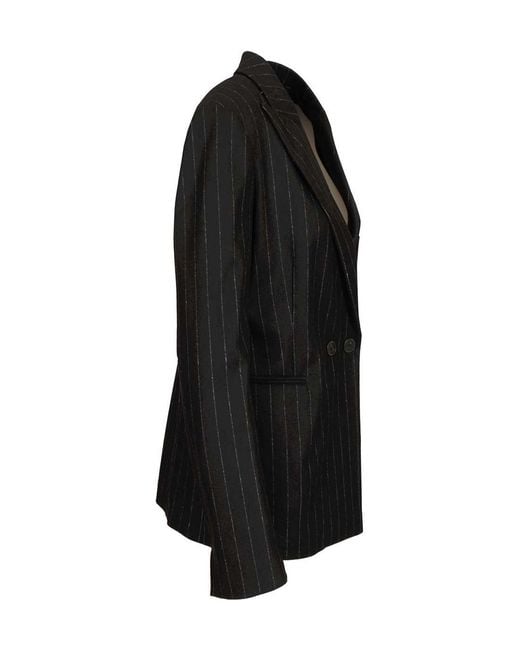Forte_forte Black Striped Blazer