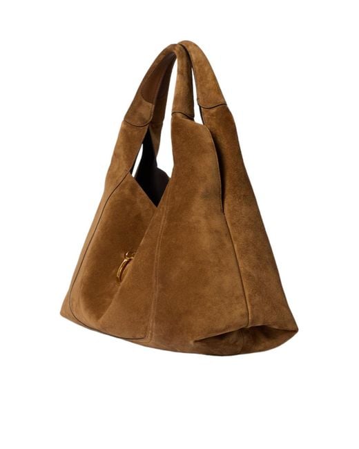 Gucci Brown Softbit Maxi Shoulder Bag