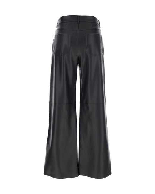 Max Mara Black 'S Maxmara 'Storia' Pants With Belt Loops And Wide Leg