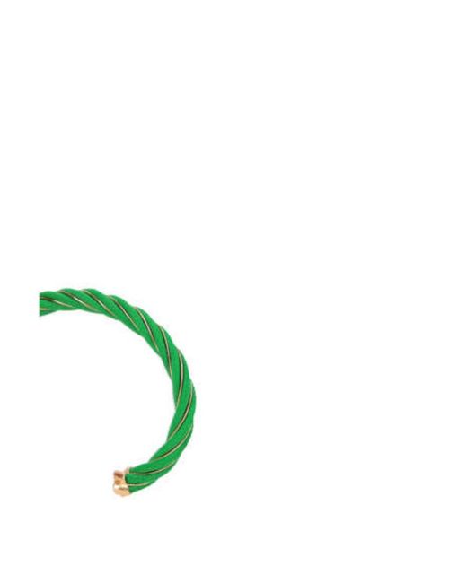Bottega Veneta Green Twist Cuff Bracelet