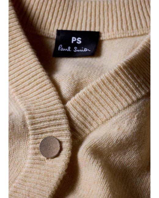 Paul Smith Natural Ps Paul Smith Knitted Cardigan
