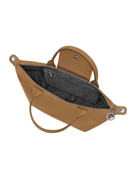 Longchamp Brown Small Le Pliage Xtra Leather Tote Bag