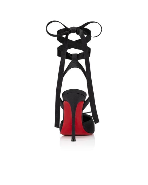 Christian Louboutin Black Cassia Lace-Up Pumps