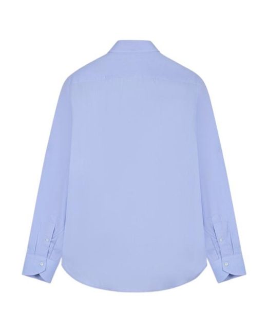 Canali Blue Long Sleeve Shirt for men