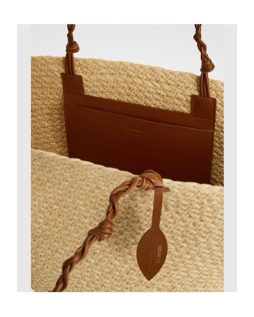 Jil Sander Natural Tangle Large Tote Bag