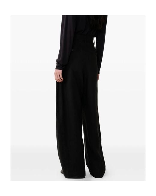 Studio Nicholson Black Belt Trousers