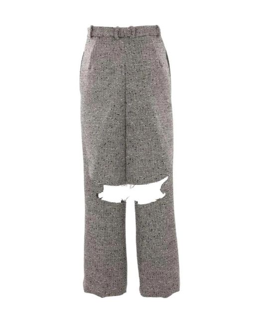 Niccolò Pasqualetti Gray Eolico Skirt Trousers