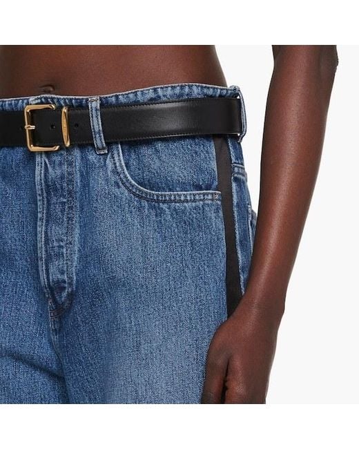 Miu Miu Blue Five-Pocket Denim Jeans