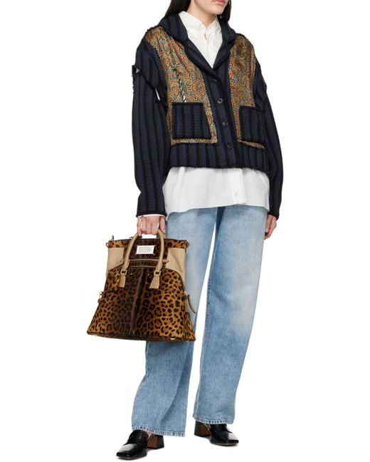 Maison Margiela Black Paisley Poplin Shirt for men