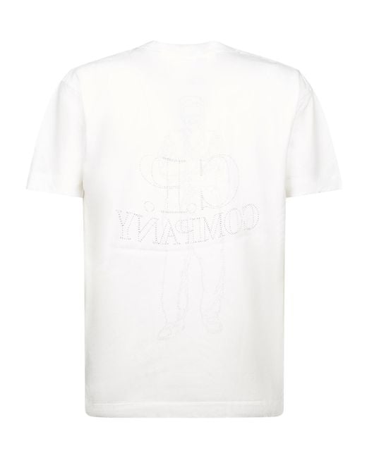 C P Company White Short-Sleeved T-Shirt for men