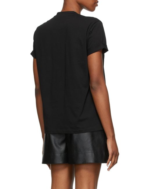 Stella McCartney Black Ministar Crewneck T-Shirt