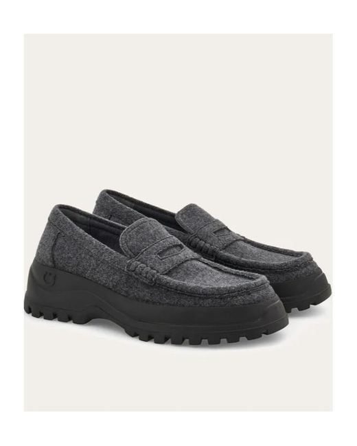 Ferragamo Black Penny-Loafer for men