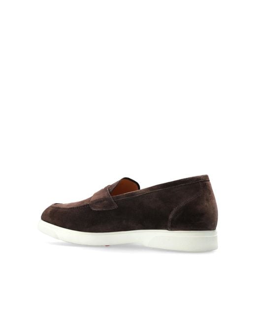 Kiton Brown Penny Loafers for men