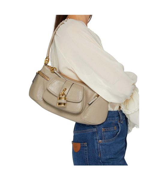Chloé Metallic Logo Shoulder Bag