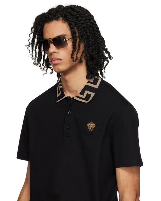 Versace Metallic Logo Details Sunglasses for men