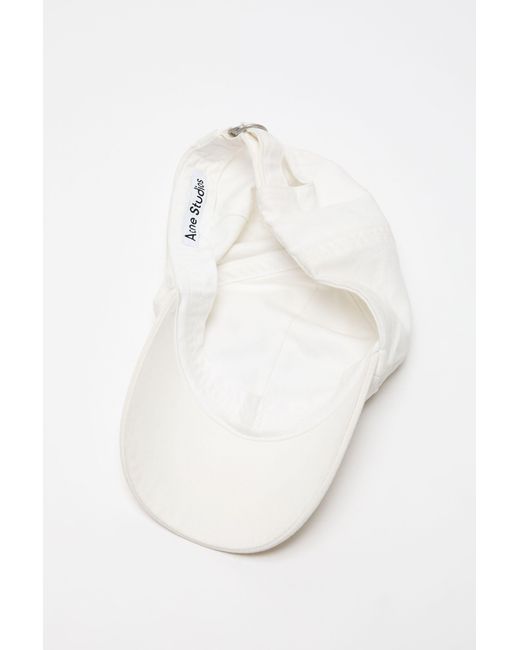 Acne White Logo Cap