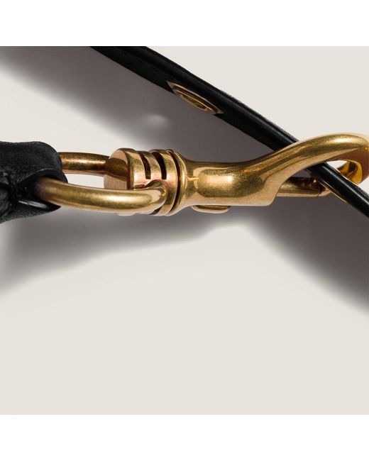 Miu Miu Black Spirit Nappa Leather Bag