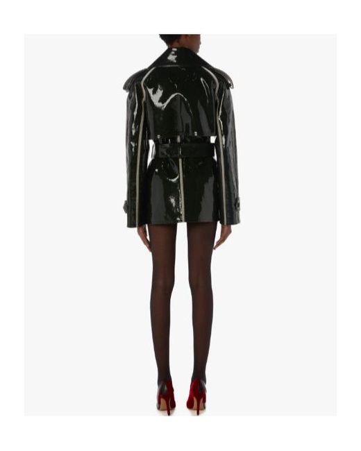 J.W. Anderson Green Jw Anderson Coated Denim Short Trench Jacket