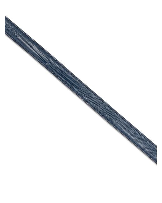 Céline Blue Triomphe Belt 18Mm