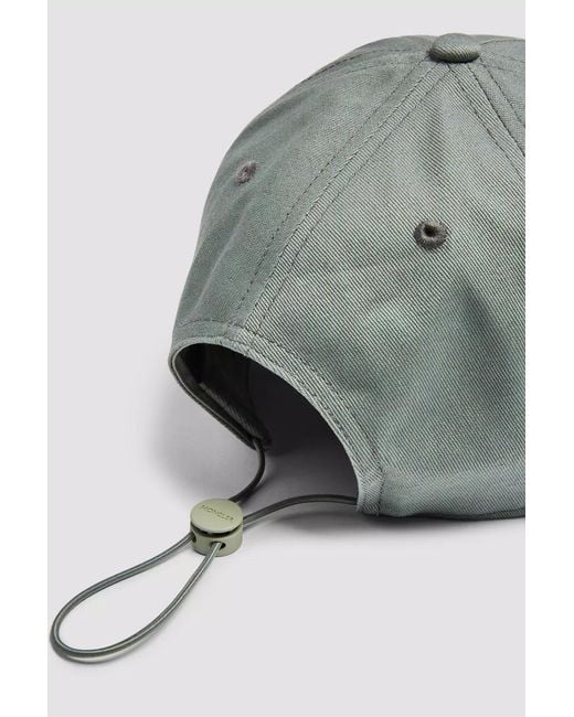 Moncler Green Gabardine Baseball Cap
